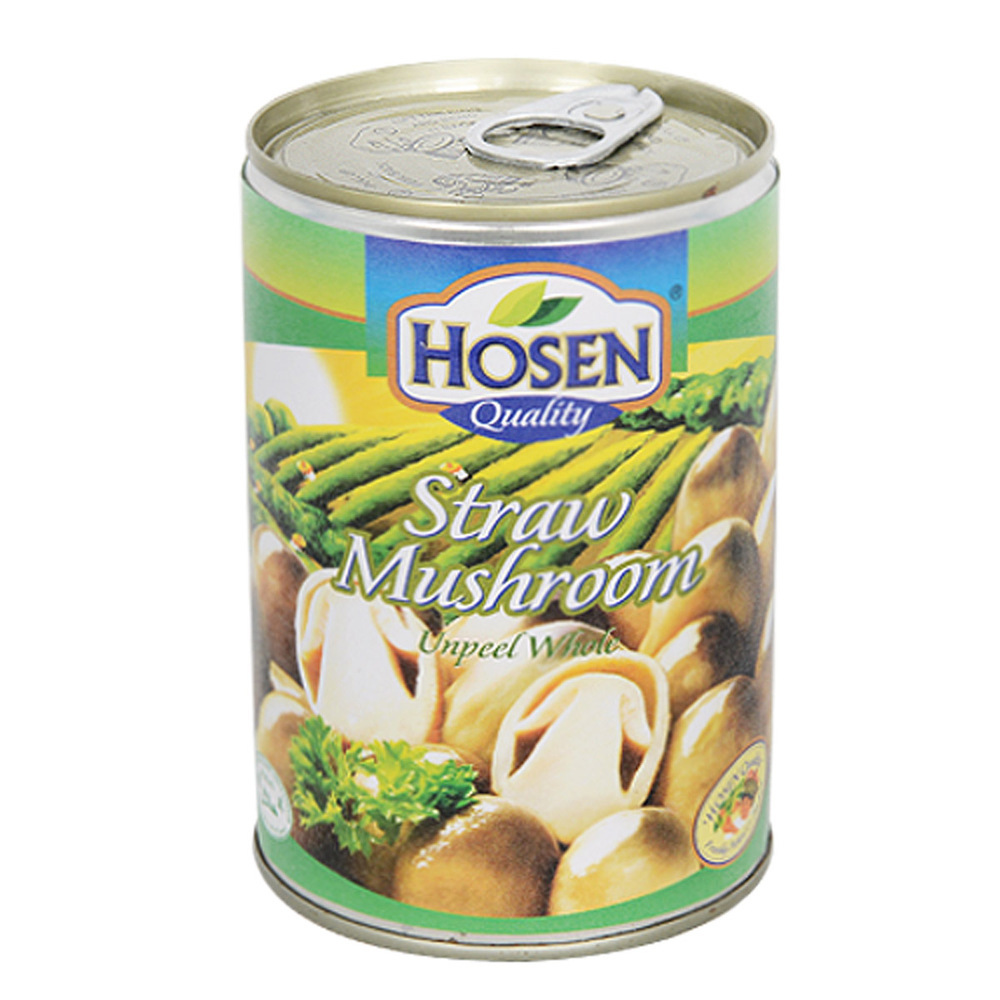 Hosen Straw Mushroom Unpeeled 425G