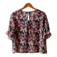 Kudos Floral Chiffon Blouse B-003(P) Pink Large