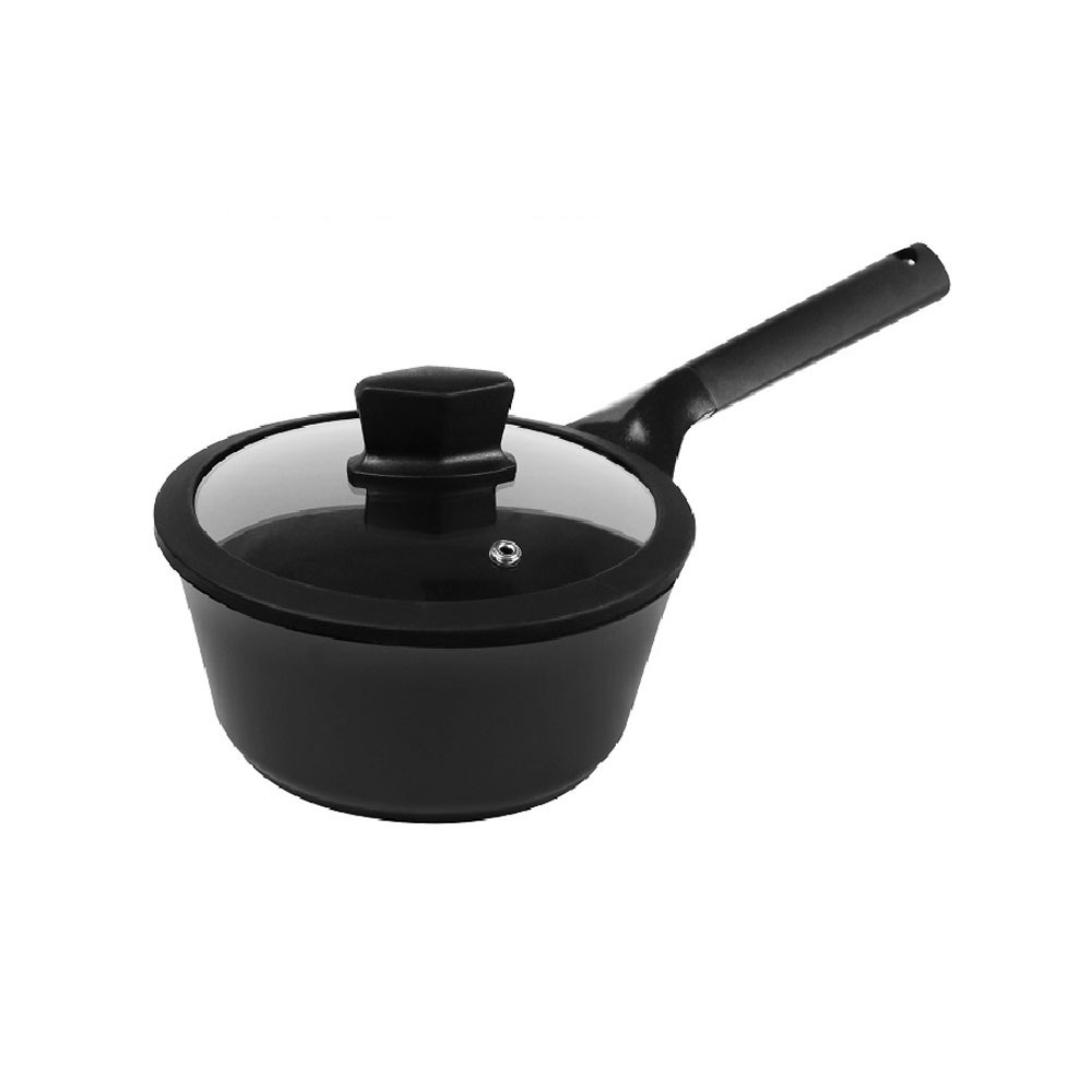 CAS1811 Lock & Lock Edge Sauce Pan 18CM-Black-CN-6-AL