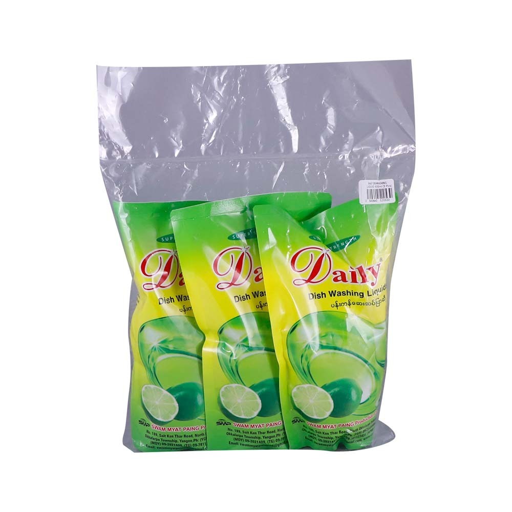 Daily Dishwashing Liquid Refill 500Mlx3.