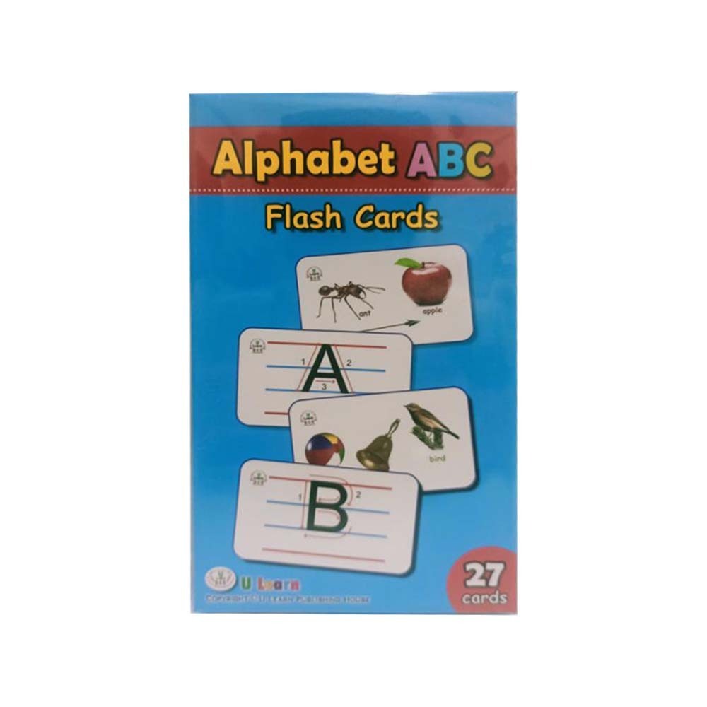 U Learn Abc Capital Flash Cards Box