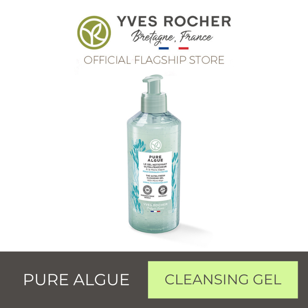 YVES ROCHER Pure Algue The Ultra-Fresh Cleansing Gel Pump Bottle 390ML  94150