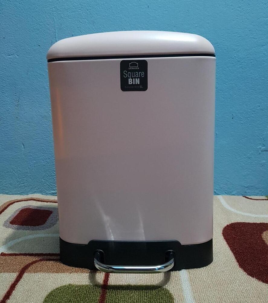 BYP123Mit Lock & Lock Dustbin (Soft Close) 12LTR (Pink)