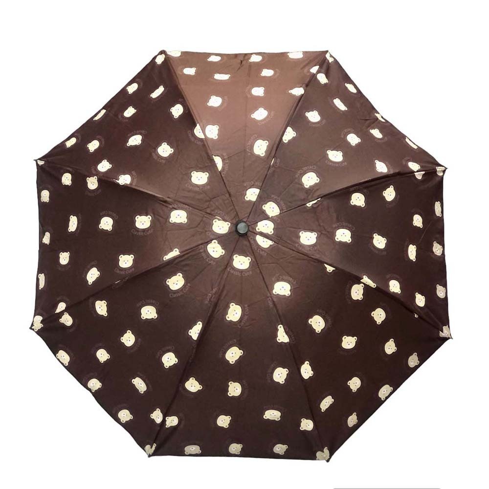 Yuriko  Short Umbrella UM-Bear(Short) Brown