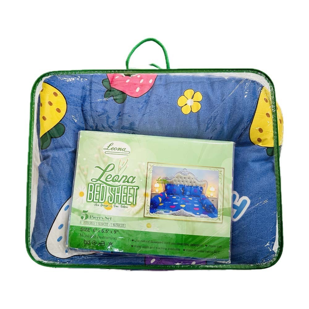 Leona Bed Sheet (set)  Double SE02 (Leona Set-017)