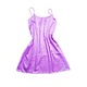 Bambi Lady Silk Night Dress AA0033 Purple Large