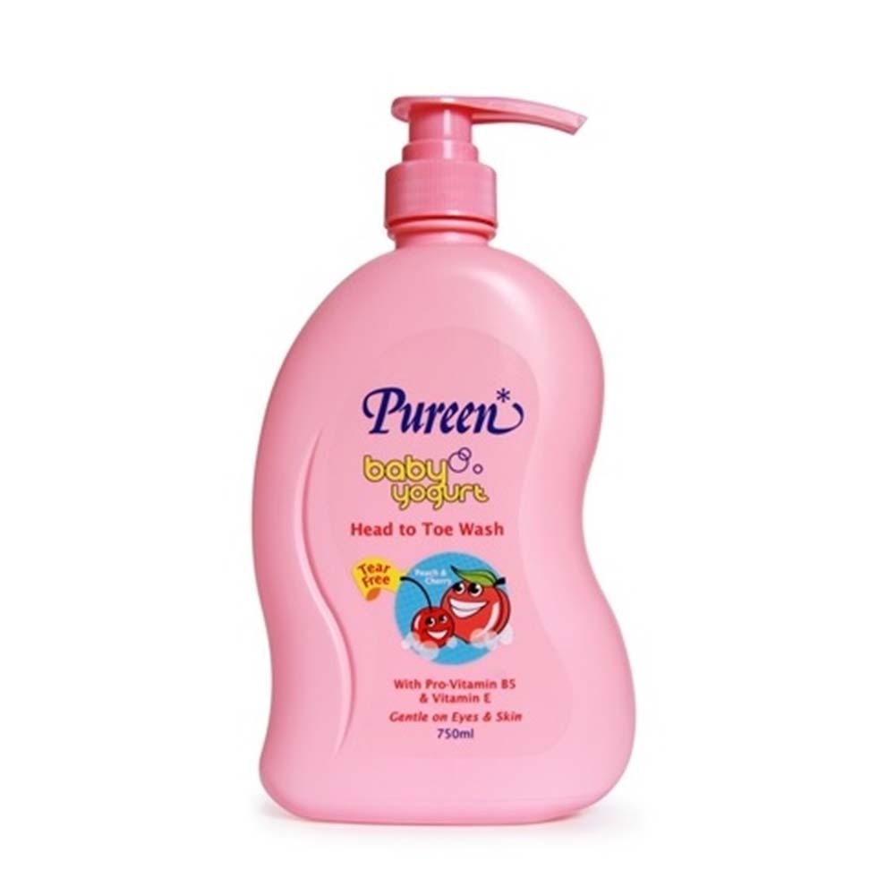 Pureen Yogurt Head To Toe Wash Peach & Cherry 750ML