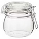 Ikea Korken Jar With Lid, Clear Glass, 0.5 L  002.135.44