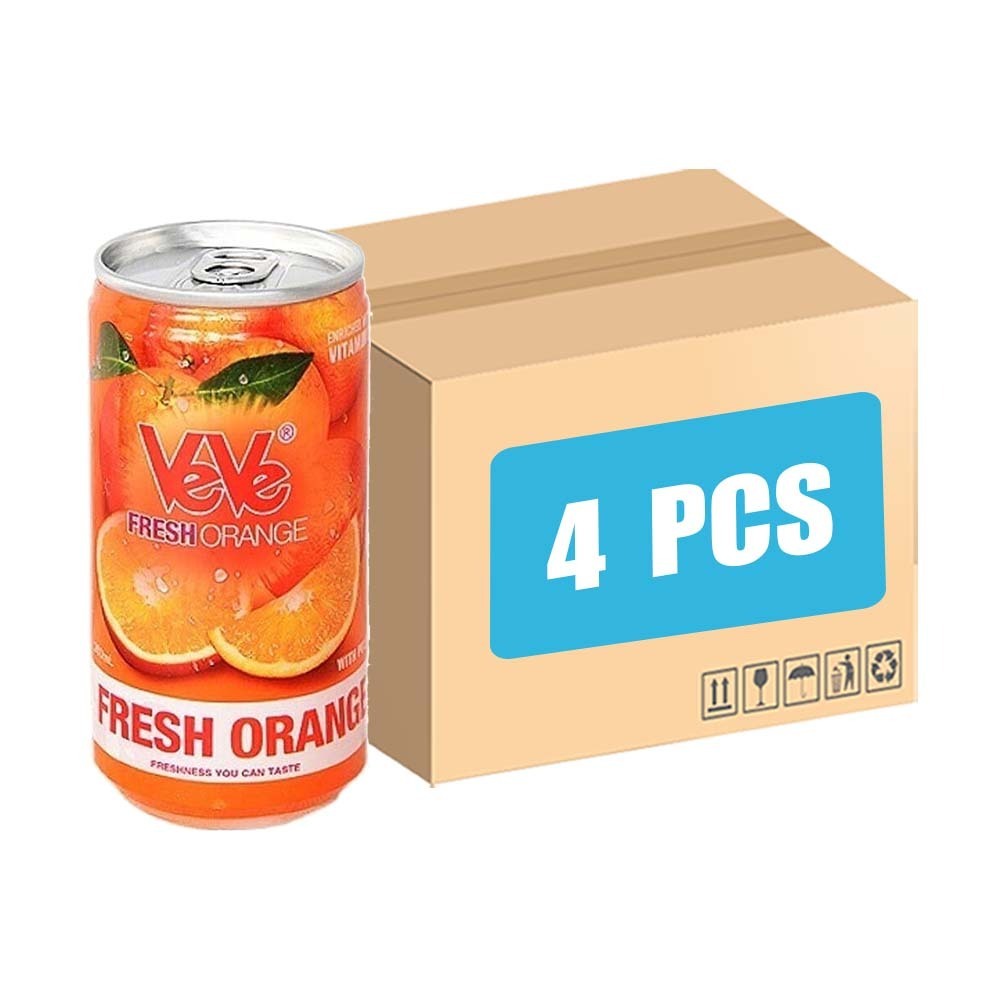 Ve Ve Fresh Orange Fruit Juice With Pulp 260MLx4PCS