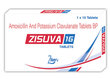 Zisuva 1G Amoxicillin & Potassium Clavulanate 10Tablets