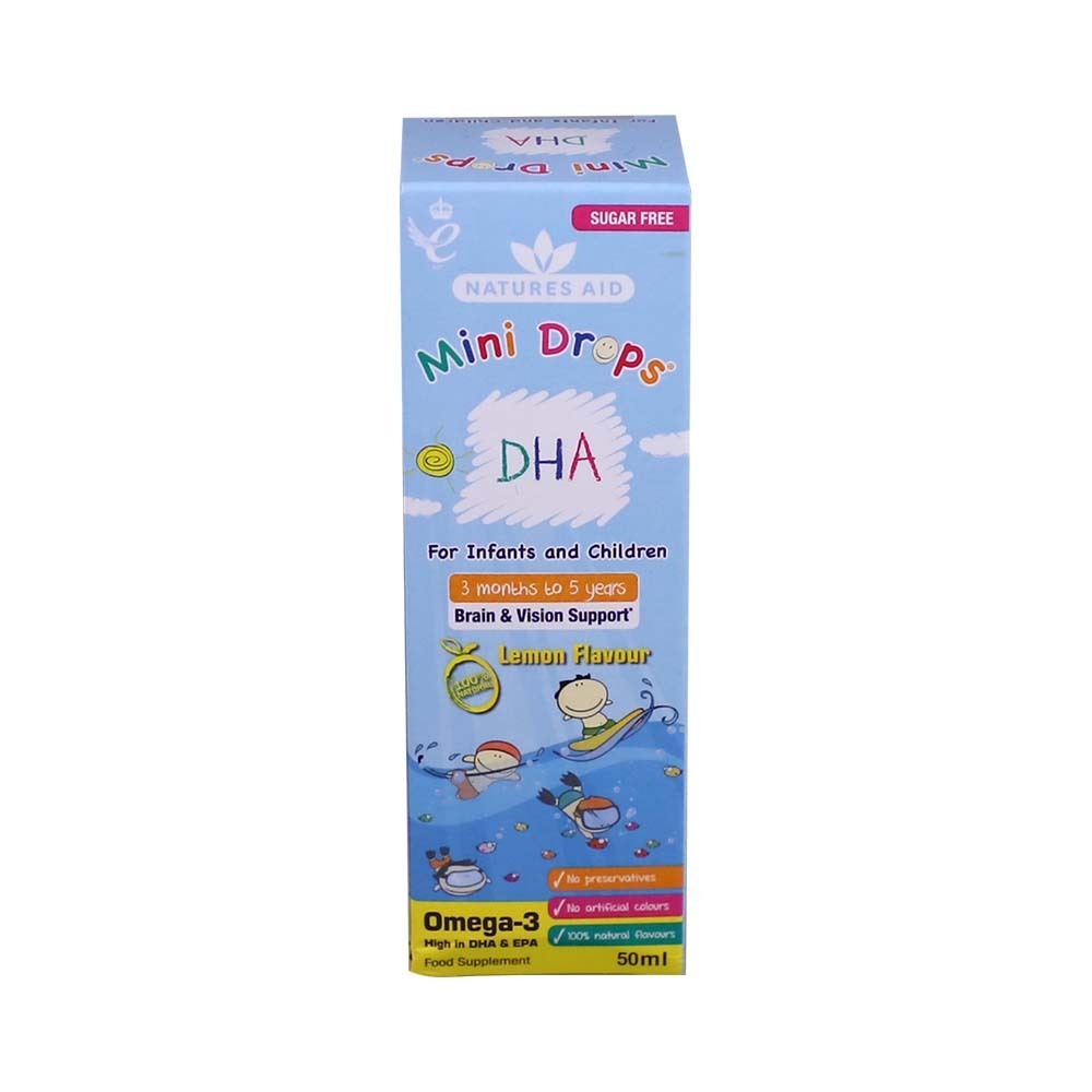 Natures Aid Mini Drops Dha Omega-3 50ML