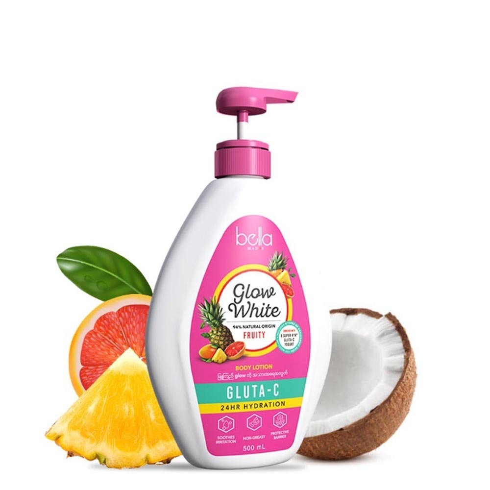 Bella Body Lotion Glow White Fruity 500ML