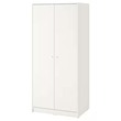 Ikea Kleppstad Wardrobe With 2 Doors, White, 79X176 CM 104.372.37