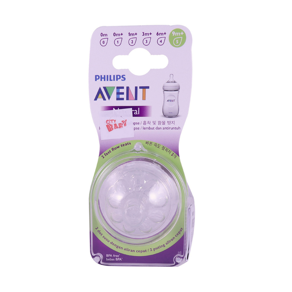 Avent Natural Nipple SCF658/23 (9M+)