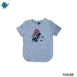 Max & Mia Unisex Printed T-Shirt TO016B Grey (7-8 Years)
