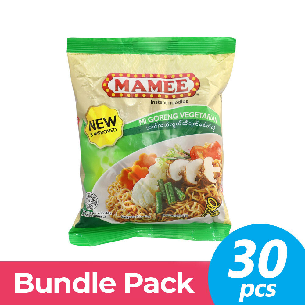 Mamee Instant Migoreng Noodle Vegetable 30PCSx55G