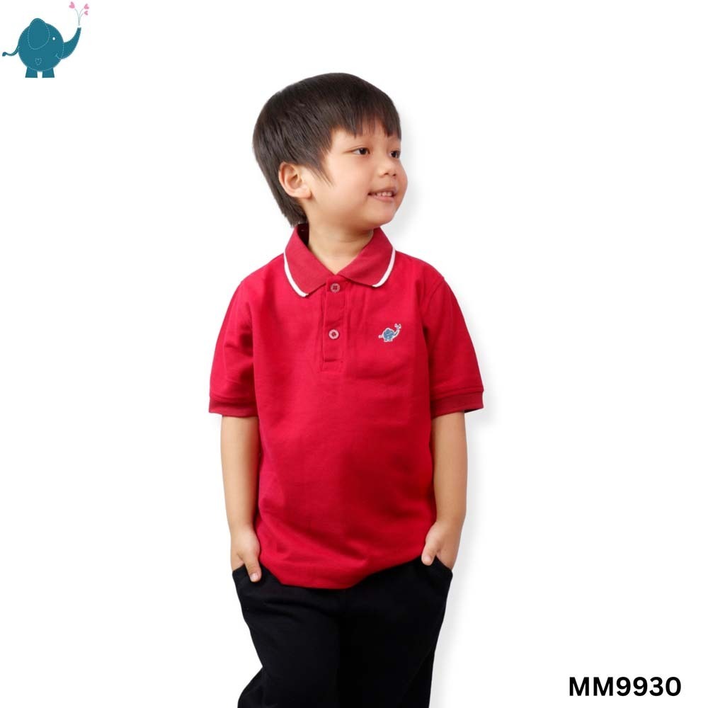 Max & Mia Boy Short-Sleeve Polo Shirt MM9930 Red Medium