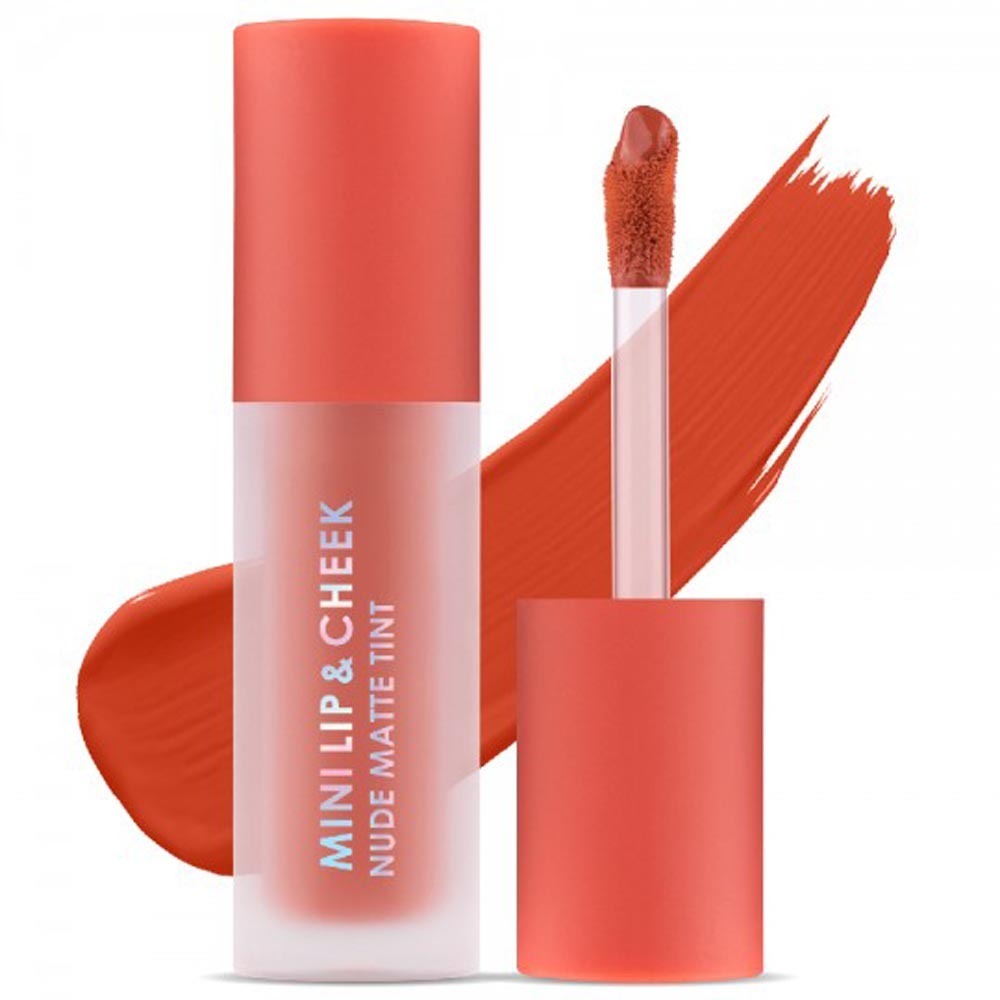 Cathy Doll Mini Lip & Cheek Nude Matte Tint 2.1G / 05 Twin Orange