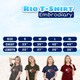 Rio Embrodiary T-Shirt Grey TSE-01 Size-Medium