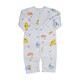 Te Te & Ta Ta Long Romper Short Sleeves White 3-6 Months (3Pcs/1Set) KRP-L101