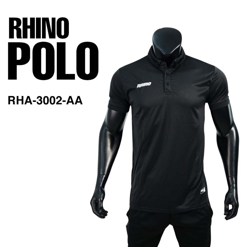 Rhino Rhino Polo Shirt Black RHA-3002-AA XL