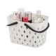Plastic Storage Baskets with Handles White
