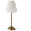 Ikea Arstid Table Lamp, Brass/Bhite