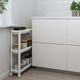 Ikea Vesken Trolley, White, 54x18x71 CM 504.538.81