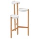 Ikea Satsumas Plant Stand, Bamboo/White, 78 CM Wood 602.949.62