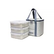 HPL856CI-HCM Lock & Lock Lunch Box 3P Set (HPL856x2, HPL856Cx1, Lunch Bagx1) (Ivory)