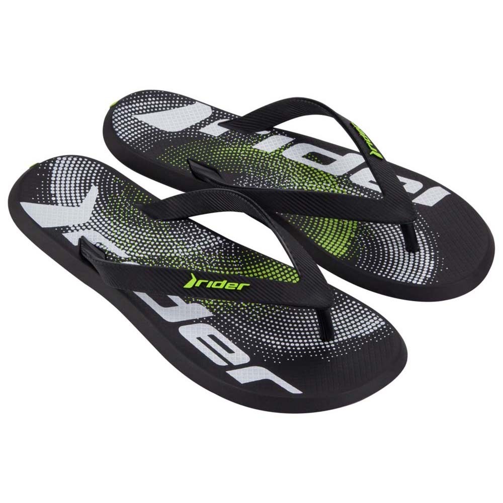 Rider R1 Graphics II Ad Flip (No-8) Black & Green 283562AR70208
