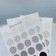 Jourcole  Circles and Dots Sticker One Sheet Journaling Deco Sticker  3.5x5inches JC0020 Black