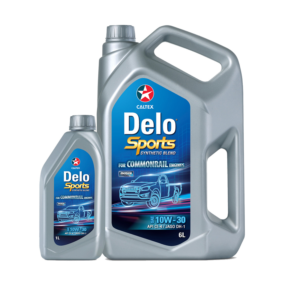 Caltex Delo Sport Semi Syn Blend SAE 10W30 Ci-4 Engine Oil 6 LTR
 Gray