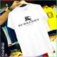 memo ygn Burberry unisex Printing T-shirt DTF Quality sticker Printing-White (Small)