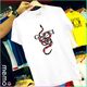 memo ygn GUCCI unisex Printing T-shirt DTF Quality sticker Printing-White (XXL)