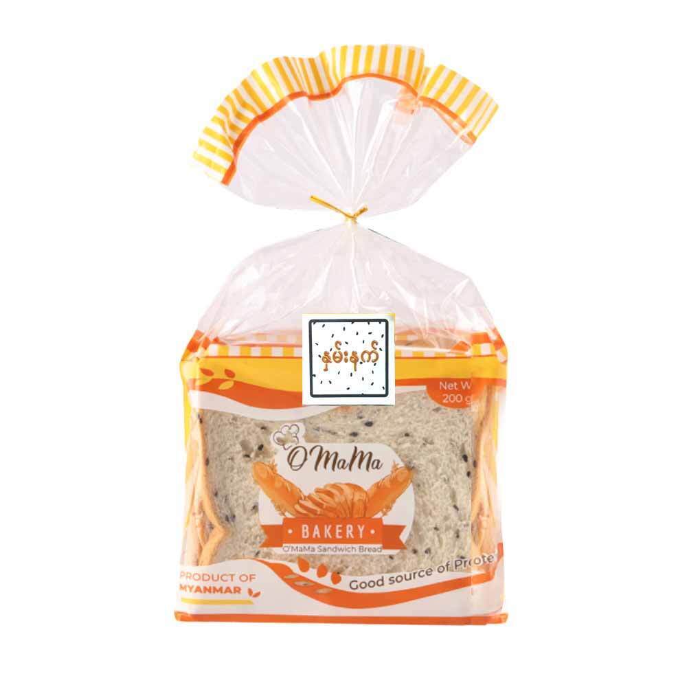 O`Mama Black Sesame Bread 200G