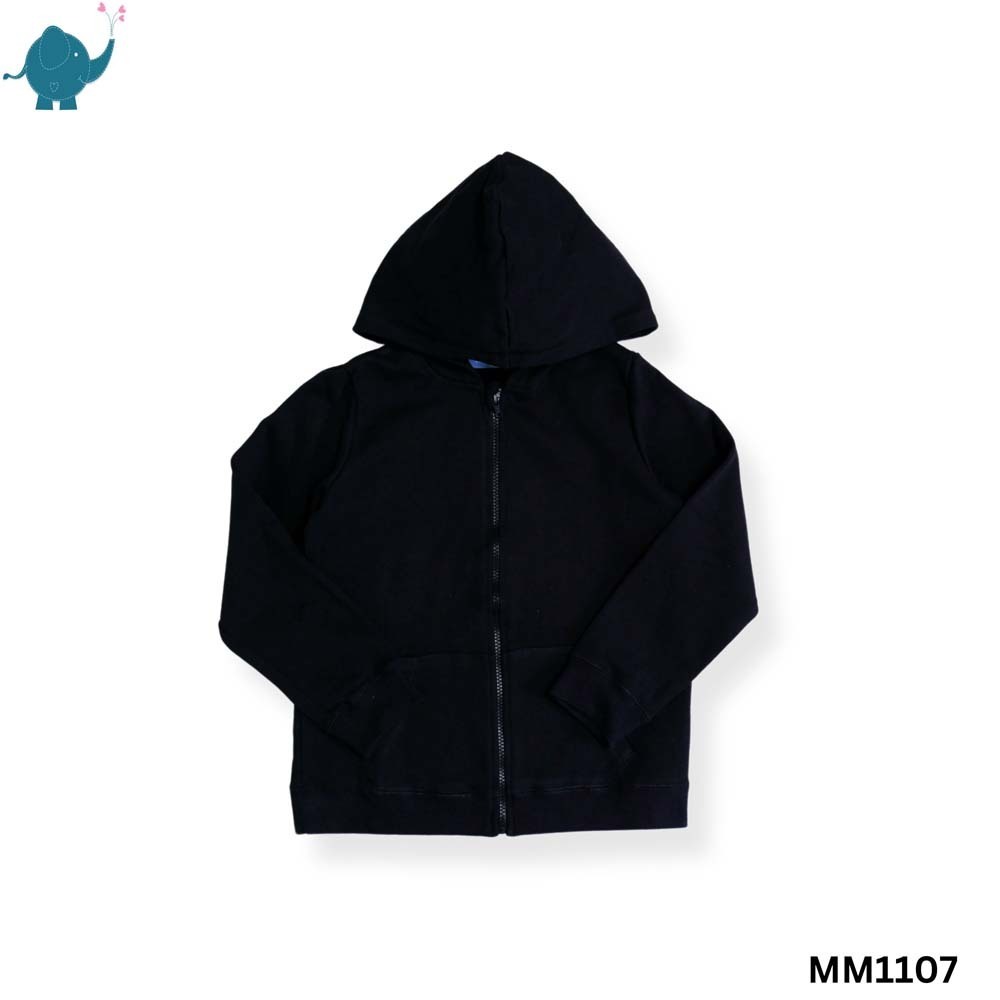 Max & Mia Unisex Hoodie MM1107 Black Extra Small