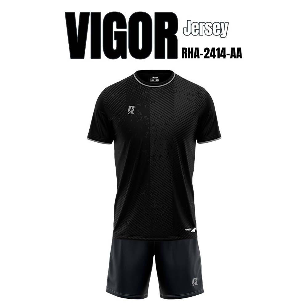 Rhino Vigor Jersey Black RHA-2414-AA-Large