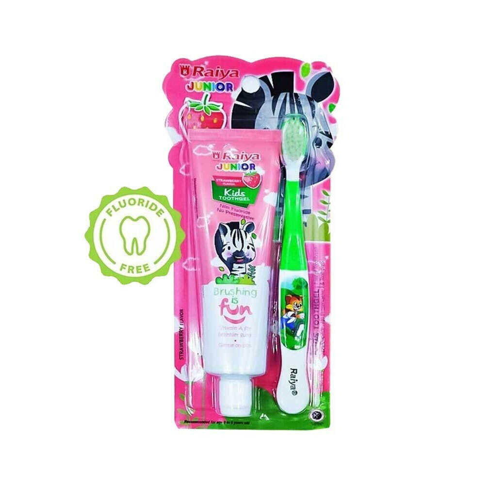 Raiya Junior Toothbrush&Toothpaste S`Berry 75G