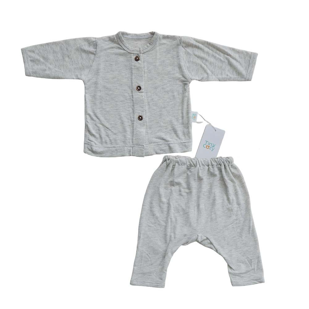 TC1023M Tiny Cozy Baby Comfy Set Light Grey