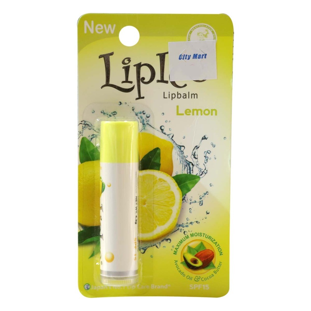 Rohto Lipice Colorless Lip Balm SPF 15 4.3G (Lemon)