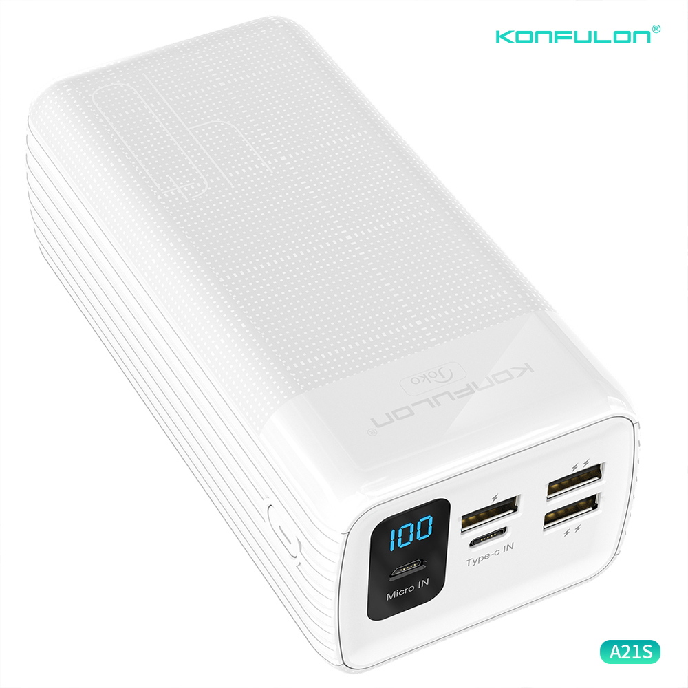 Konfulon A21S (40000mAh Fast Charging 15W Power Bank) White