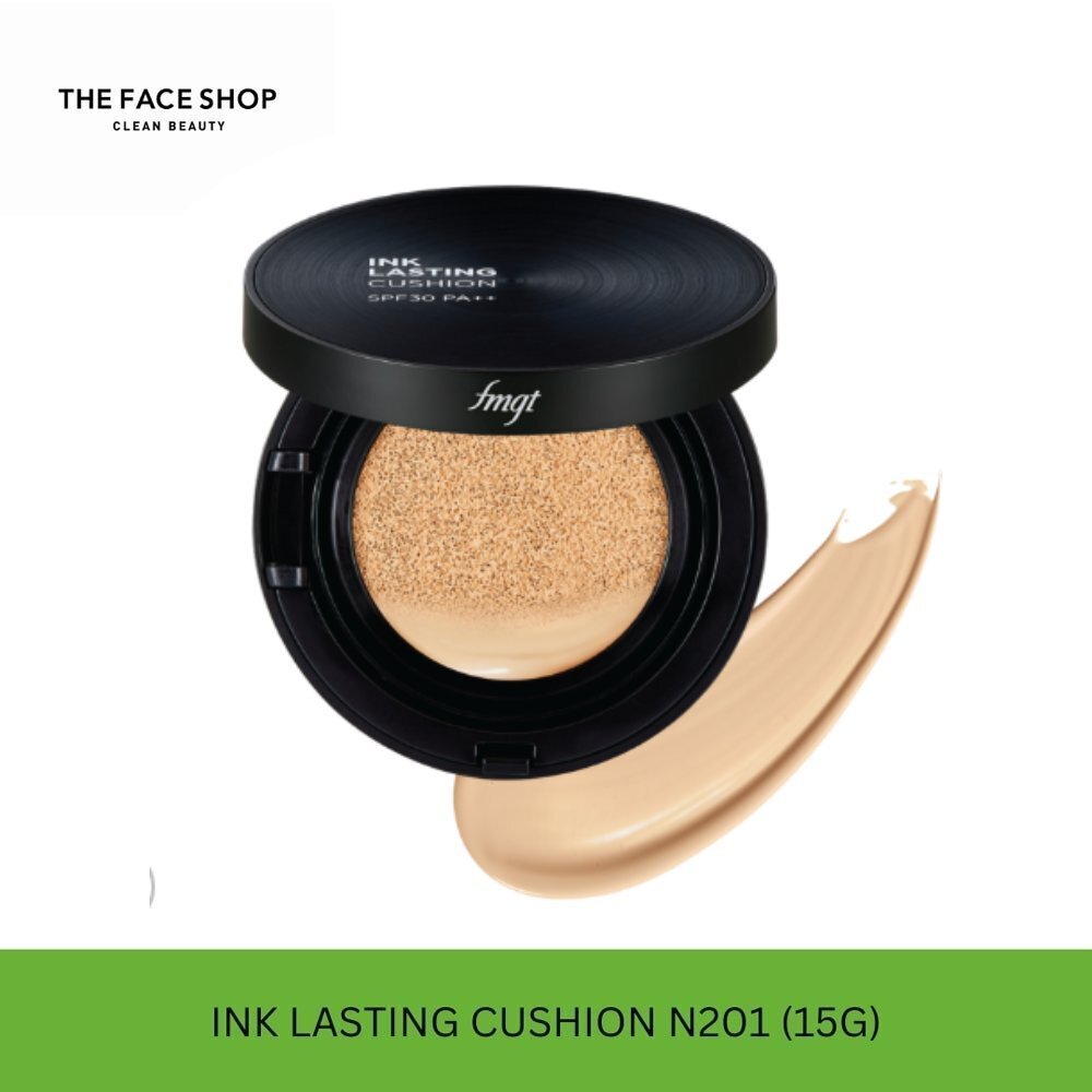 The Face Shop Ink Lasting Cushion N201 Apricot Beige SPF30 PA++ 8806182576775