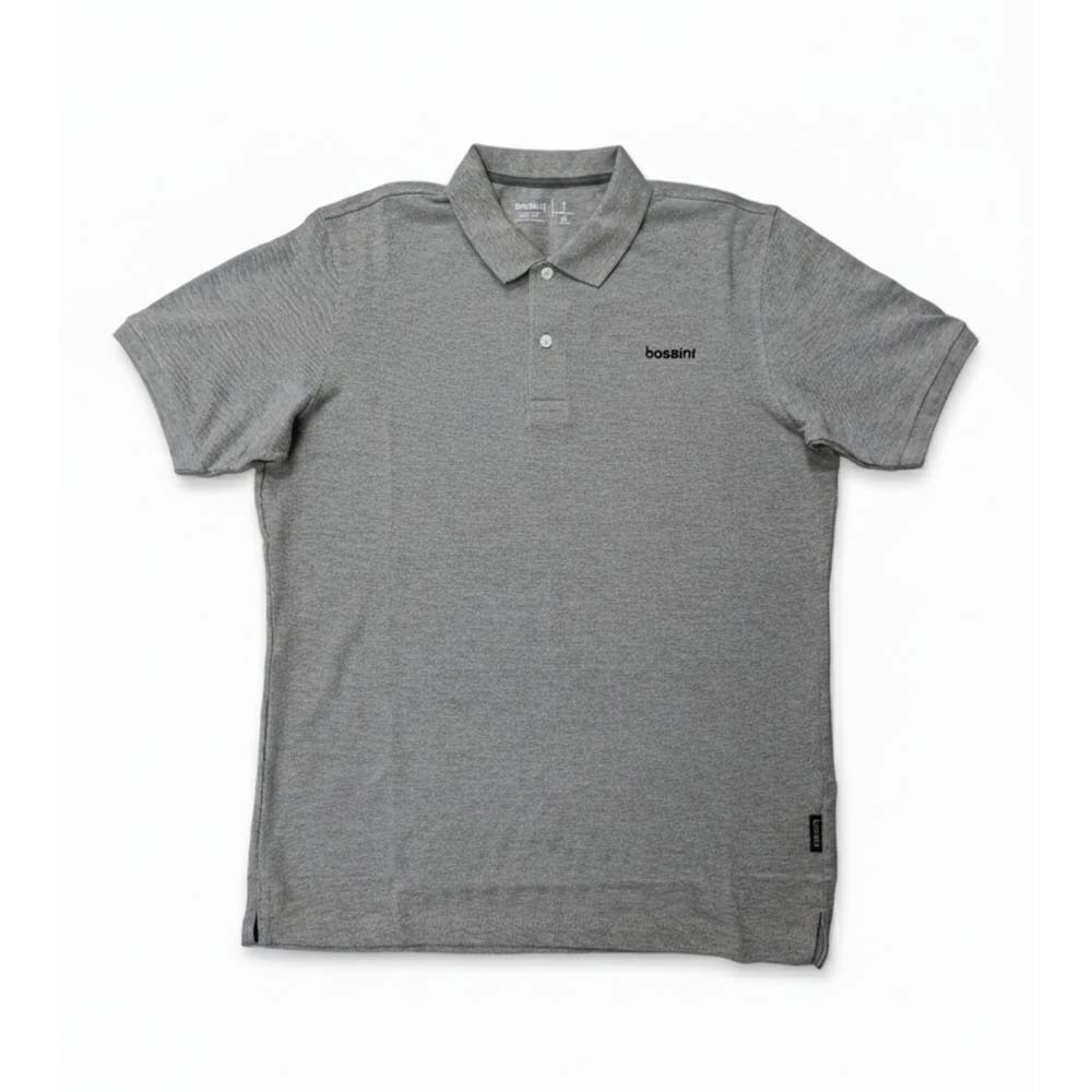 243108012 Bossini Men Polo Shirt FW 24-S/S Heather Grey ( M )