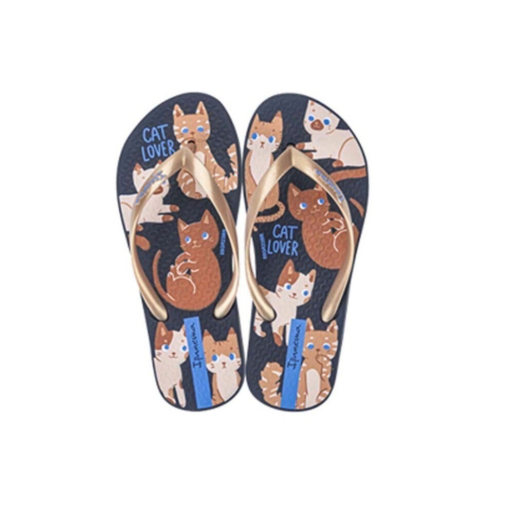 Ipanema Pets Pop Kids Slipper Black,Gold & Blue (No-09) 426836AW29909