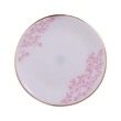 MP Pink Leaves Cake Plate 7IN No.541