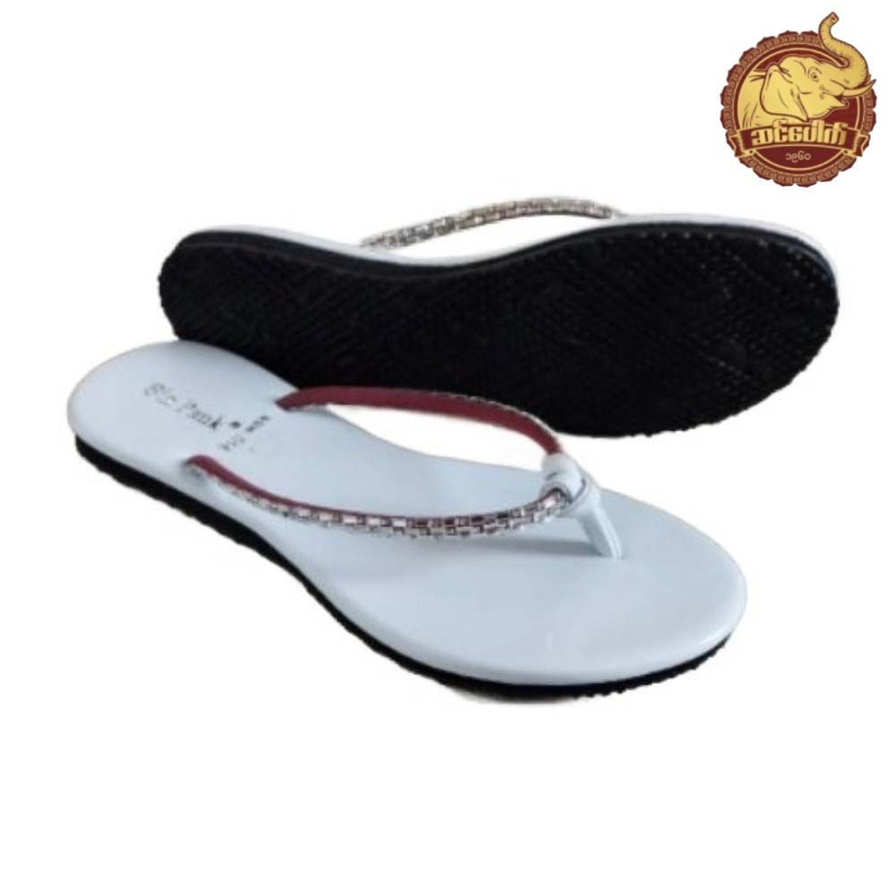 Sin Pauk Women Leather Slipper (Design-3,No-38) BGW-014