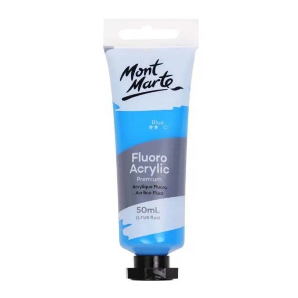 MM Fluro Acrylic Paint 50ML-Blue