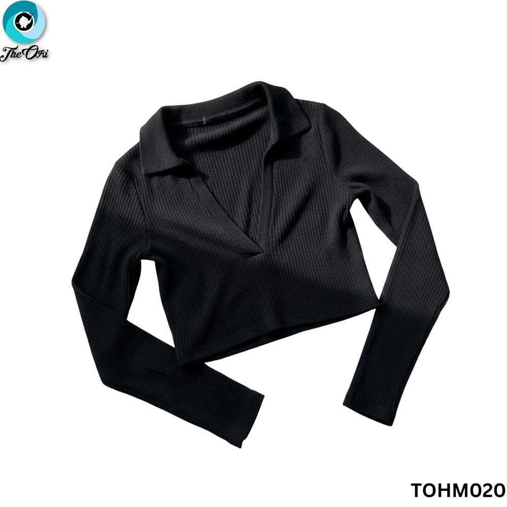 The Ori Women Long Sleeve Top TOHM020 Black XL