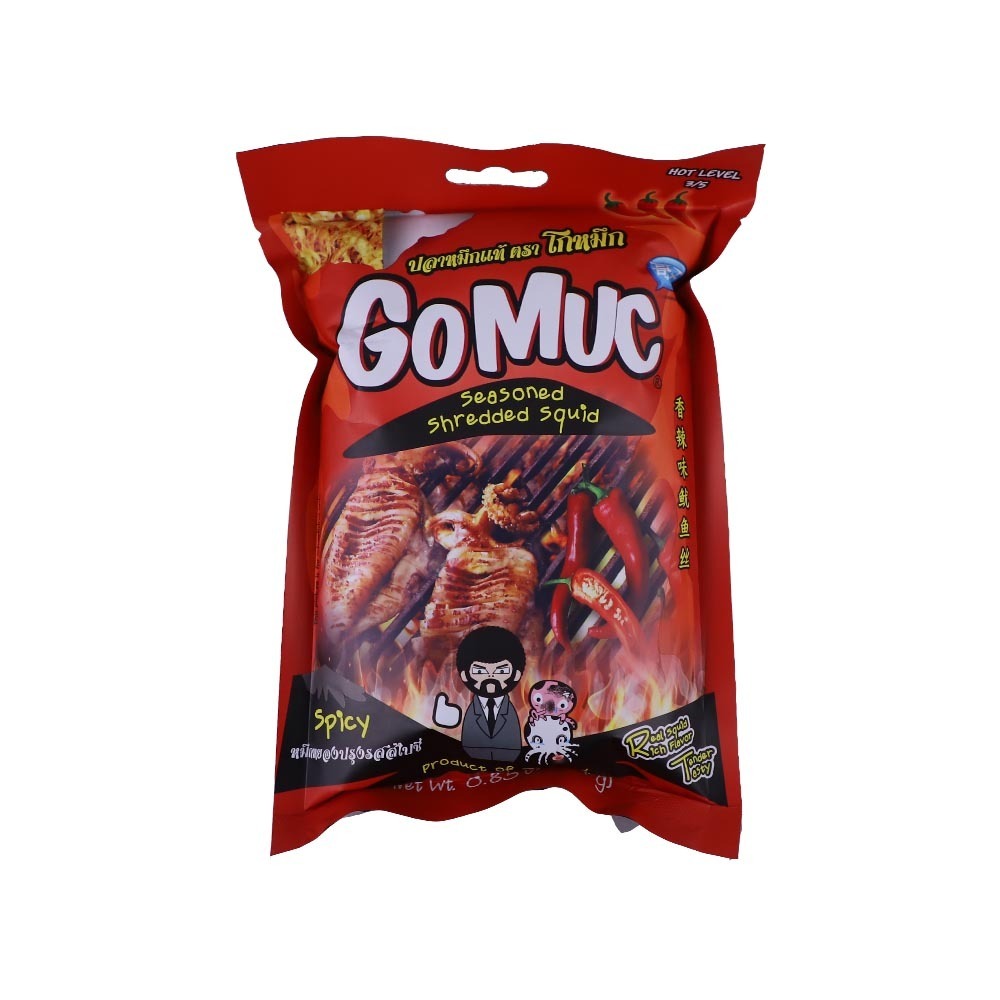 Gomuc Seasoned Shredded Squid Spicy 24G